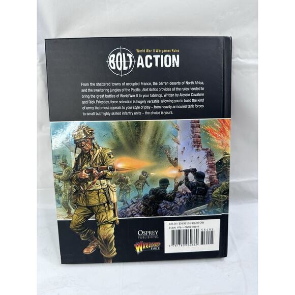 Bolt Action: World War II Wargames (Hardcover Game Book) First Edition Core Rule - Picture 2 of 2